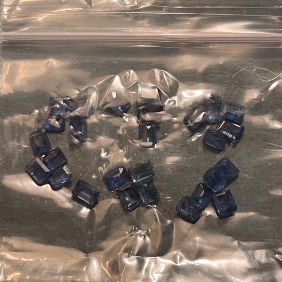 Sapphires Deep Blue Emerald Cut Loose Stones - Picture 2 of 3